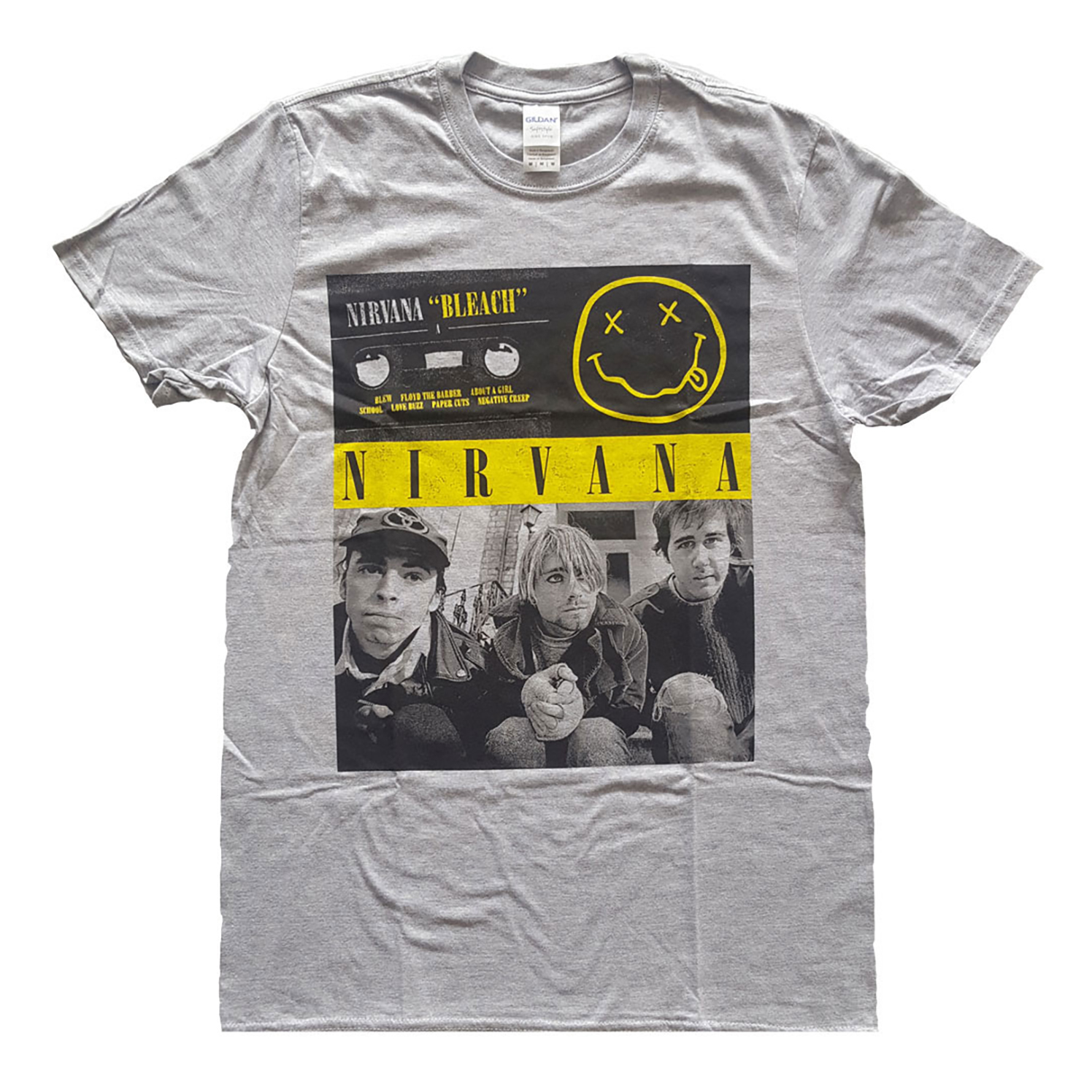 NIRVANA - T-SHIRT, BLEACH CASSETTES