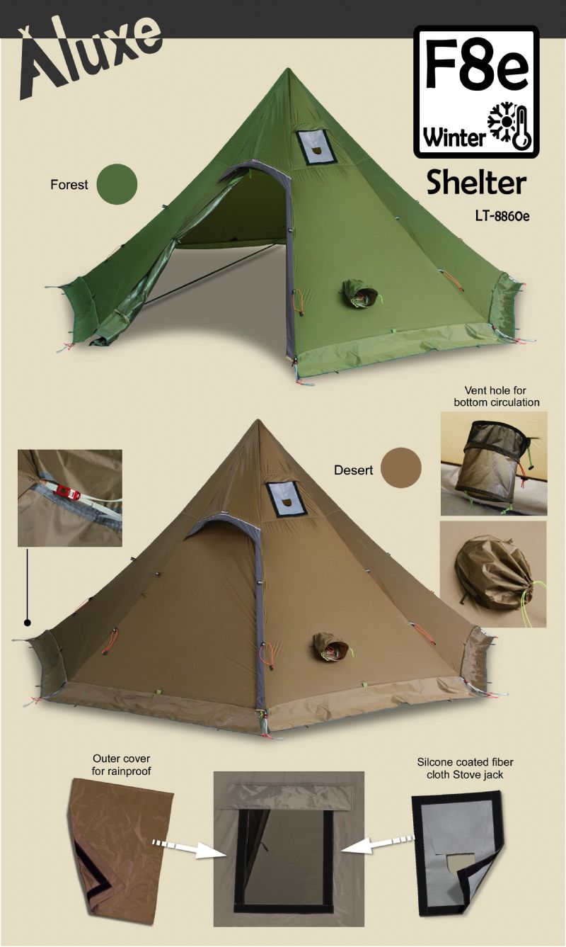 Luxe outdoor F8e Winter Shelter - Green - 5