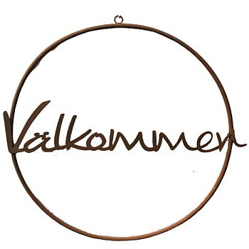 Välkommen krans i rost