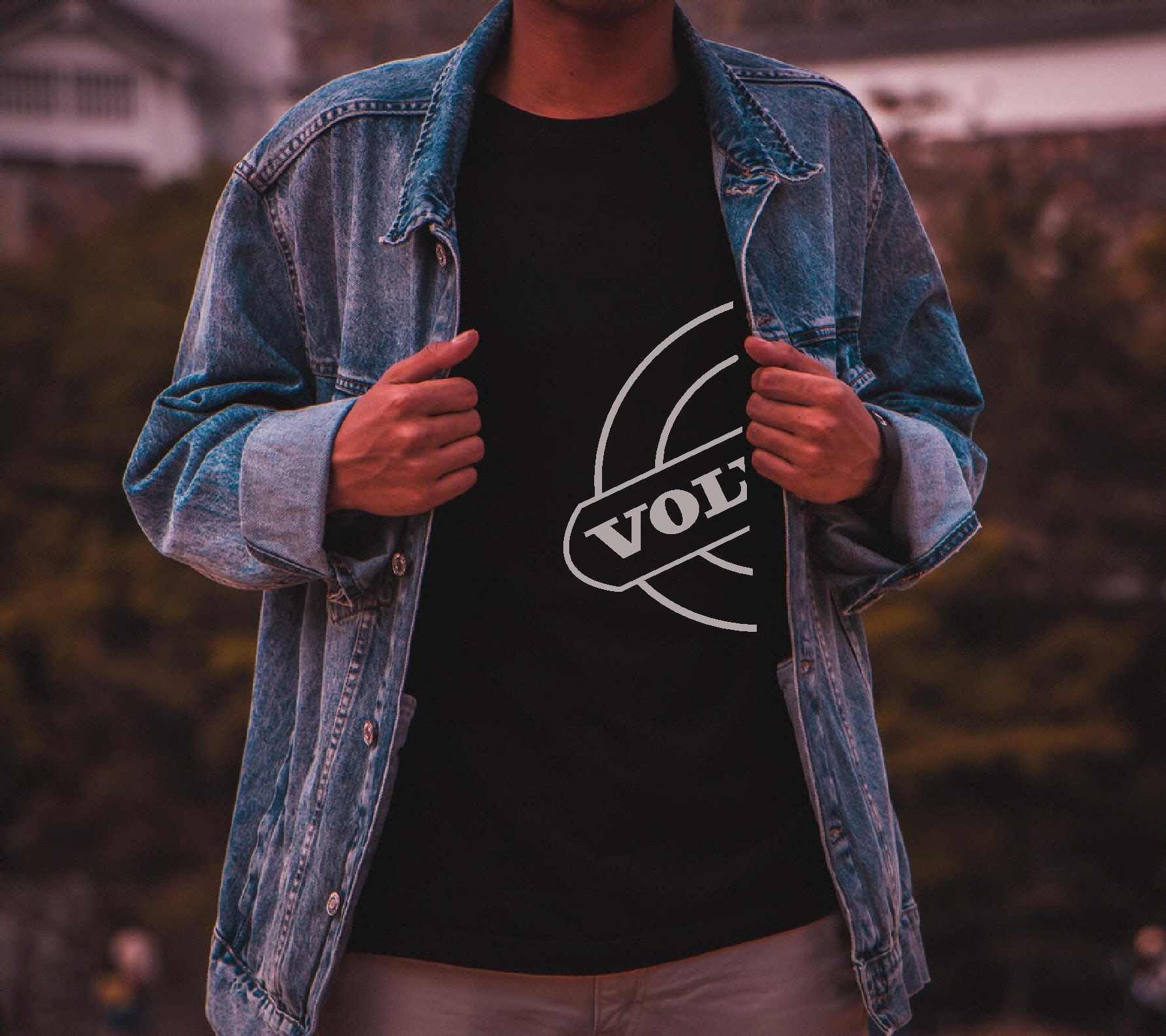T-shirt Volvo BM  "Logo cut" Svart - 2
