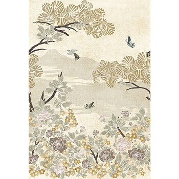 TAPET KANSAI, beige/vit