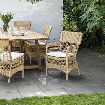 Marie matstol armstöd Natur Sika-design