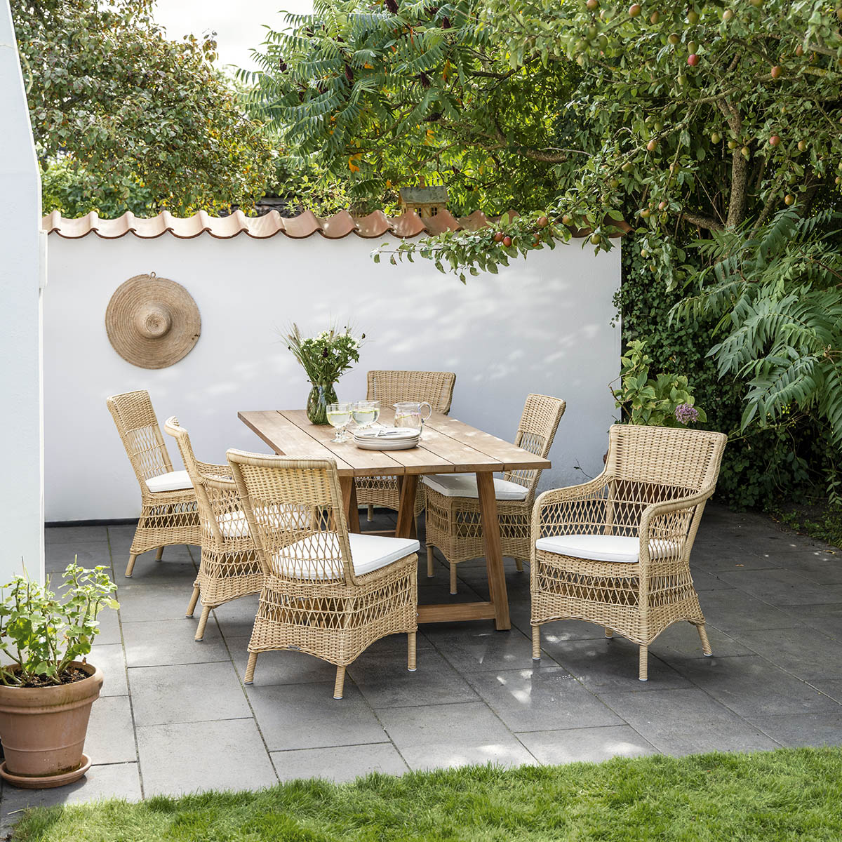 Marie matstol armstöd Natur Sika-design - 3