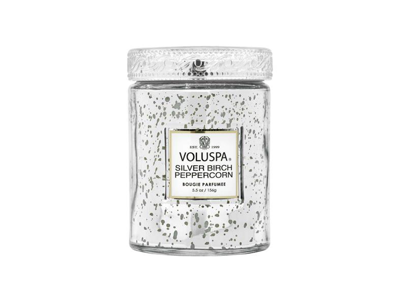 Voluspa Silver Birch Peppercorn Small Jar Candle