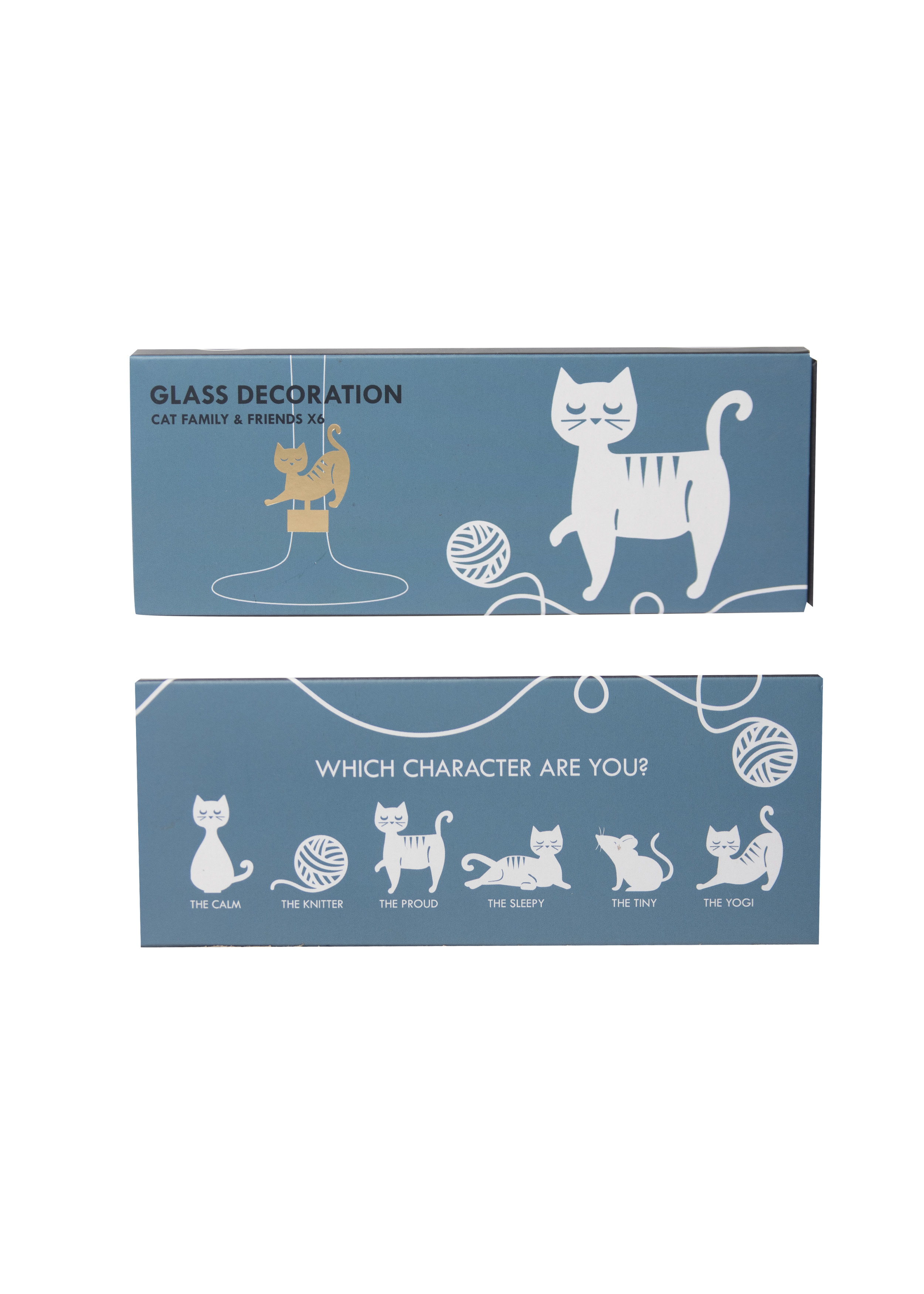 GLASDEKORATION CAT FAMILY