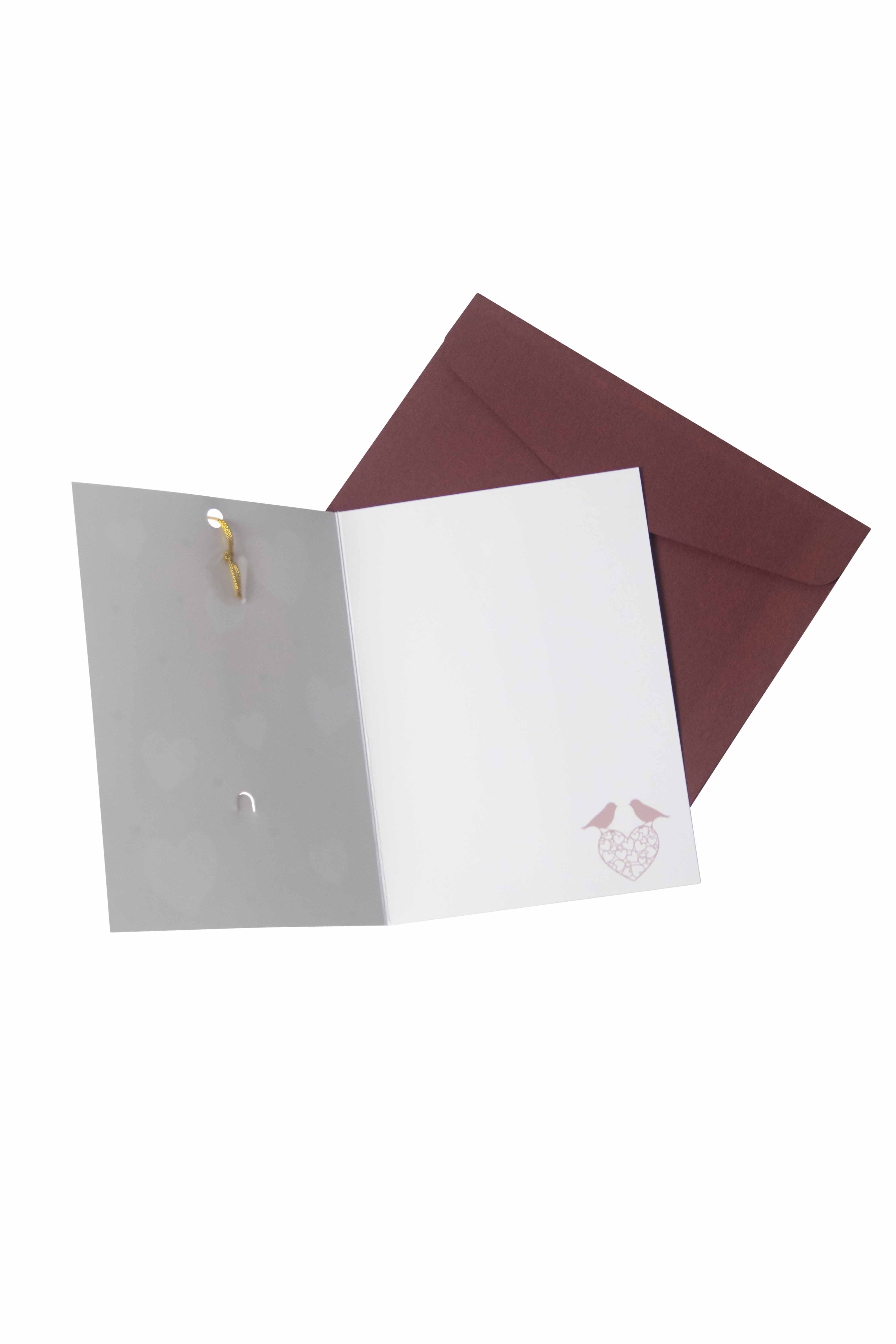 CARD BIRD HEART - 3