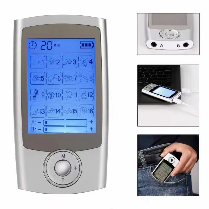 Electronic Massage Device - TENS Silver - 12