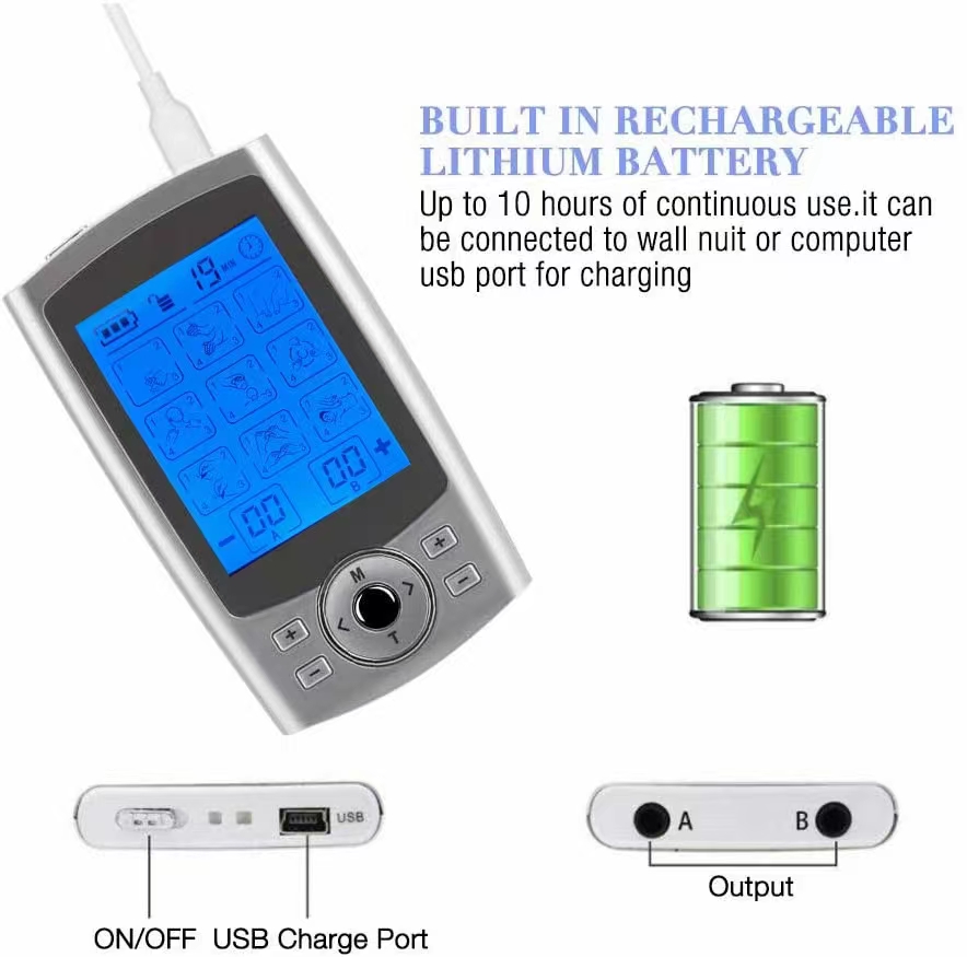 Electronic Massage Device - TENS Silver - 7