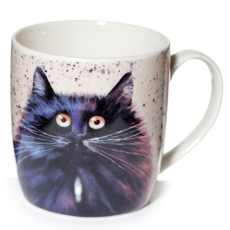 Kim Haskins mugg svart katt