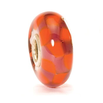 Trollbeads Chess röd glaskula
