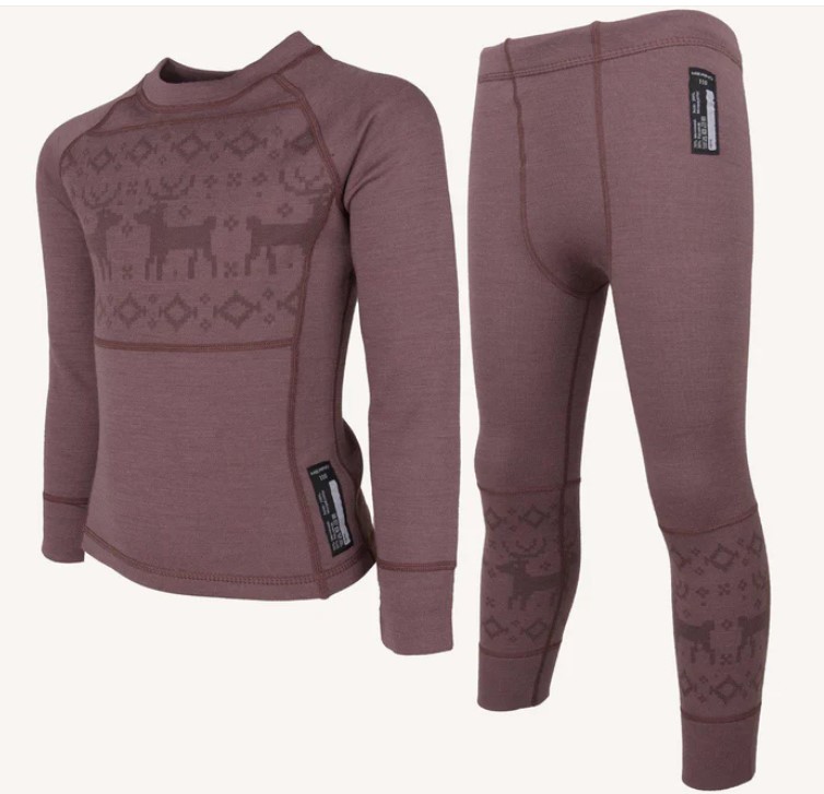 KÅBDALIS MERINO SET  DUSTY MAUVE