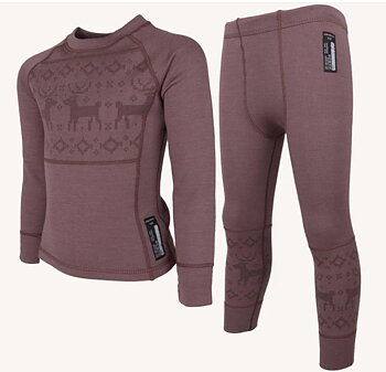 KÅBDALIS MERINO SET  DUSTY MAUVE