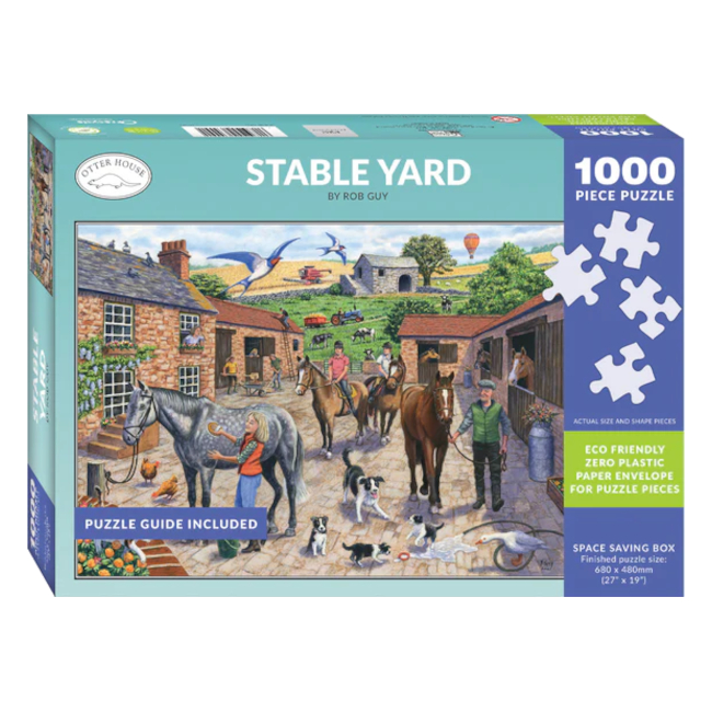 Jigsaw Puzzle Otter House Horse Motif Stable Yard 1000 Pieces
