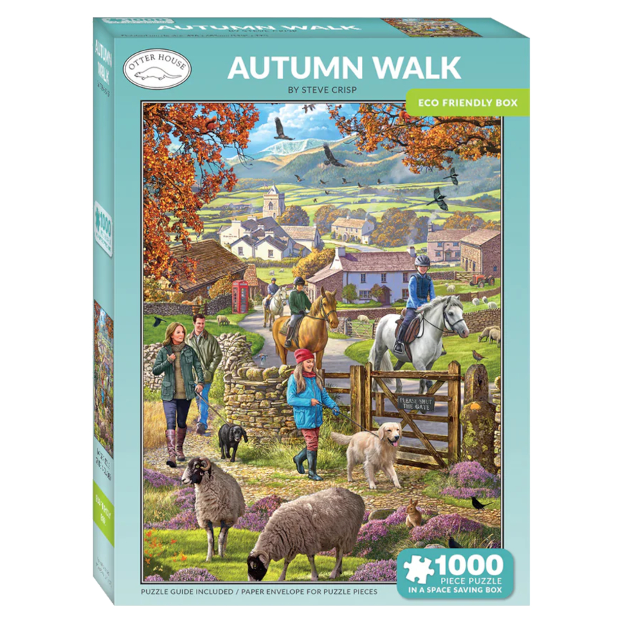 Puzzle Otter House Horse Motif Autumn Walk 1000 Pieces