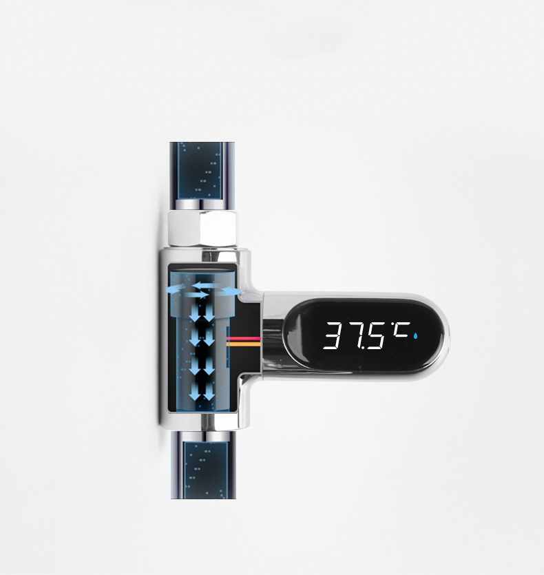 Digital Duschtermometer med LED-display – Exakt Temperaturvisning i Real Tid - 7