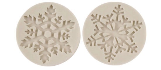Gjutform  i silikon -  Snöflinga 2 st