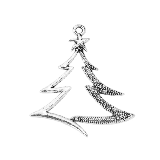 Berlock - Christmas tree Silver frame