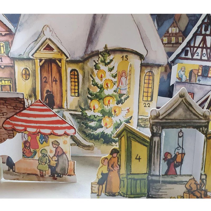 Advent Calendar The Moonlit Village/3D Stad 1955 - 5