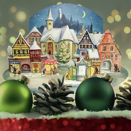 Advent Calendar The Moonlit Village/3D Stad 1955 - 2