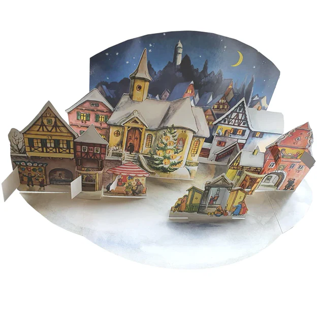 Advent Calendar The Moonlit Village/3D Stad 1955 - 4