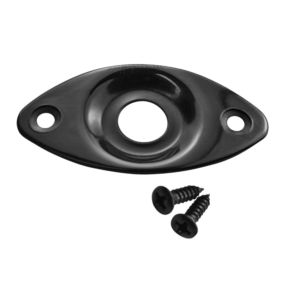  Jack Plate Oval Recessed (Black)
