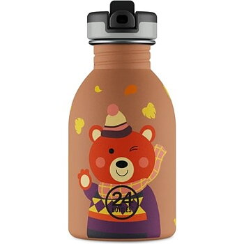 Vandflaske i stål 250 ml Sweet Bear - 24Bottles