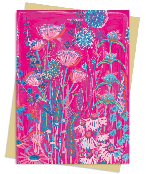 Lucy Innes Williams: Pink Garden House Greeting Card 