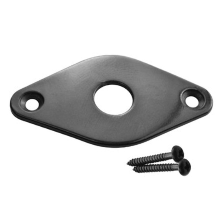 Jack Plate Oval "Diamond" (Black)
