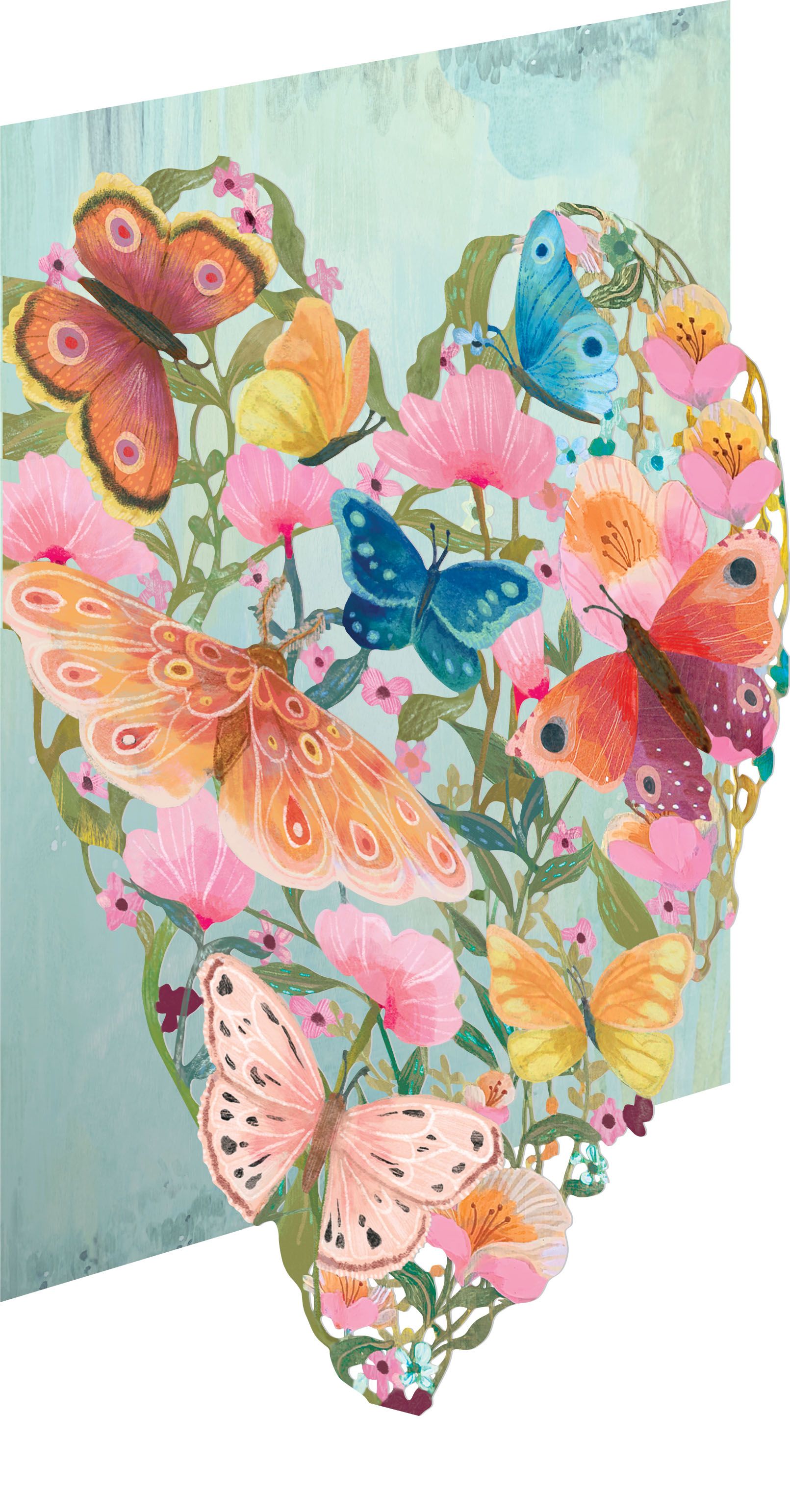 Butterfly Ball Lasercut Card