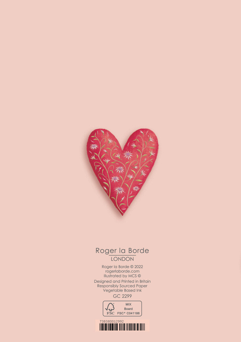 Nine Floral Hearts, Greeting Card - 2