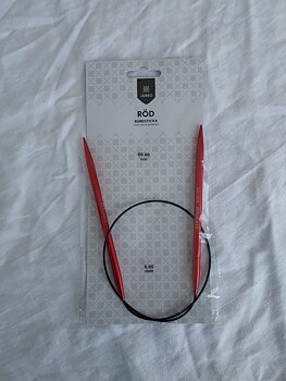 Rundstickor 80cm 6.00mm i metall med kabel