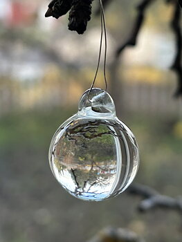 Glaskula ofärgad 20 mm