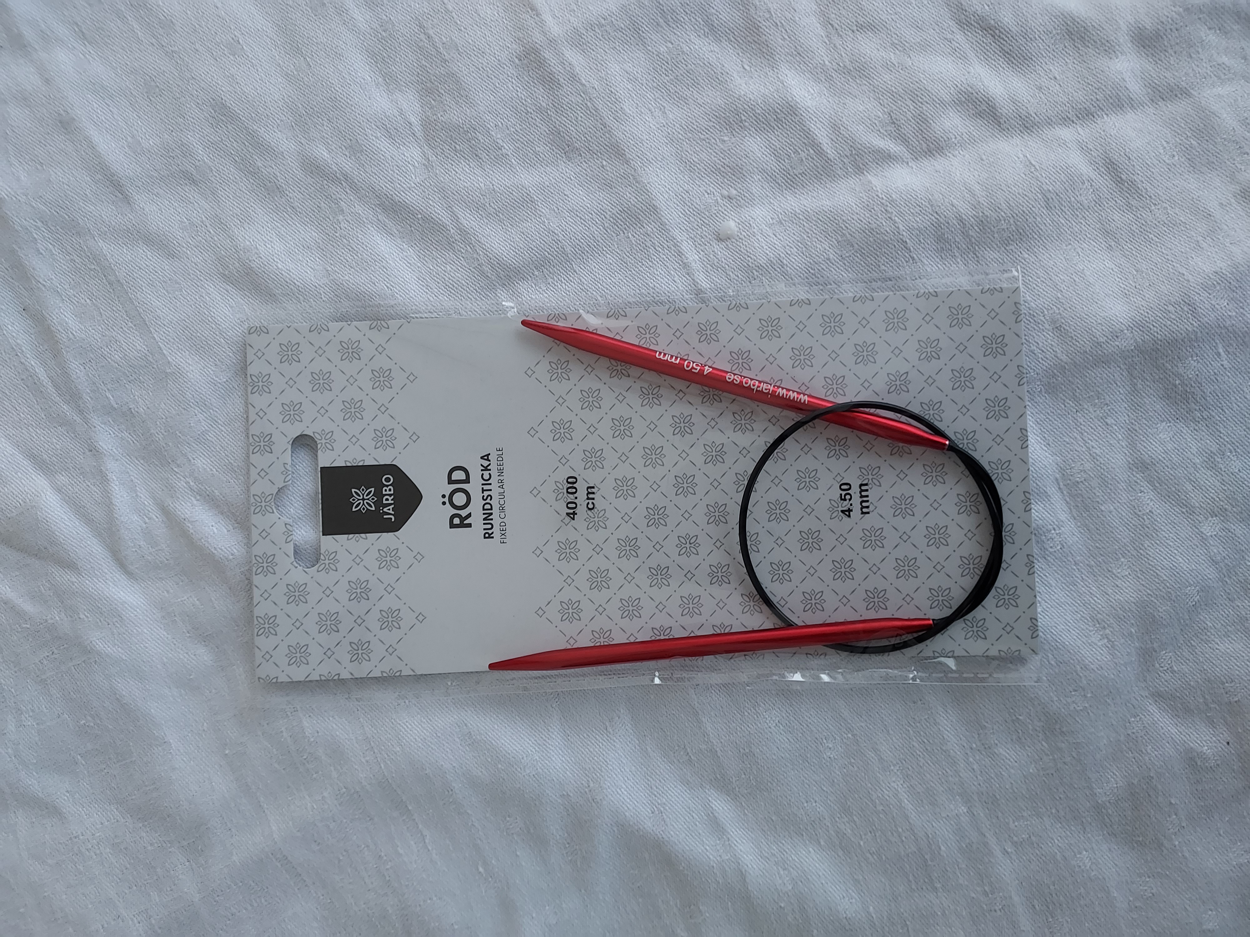 Rundstickor 40cm 4.5 mm med kabel