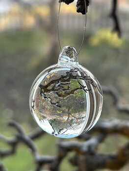 Glaskula ofärgad 30 mm