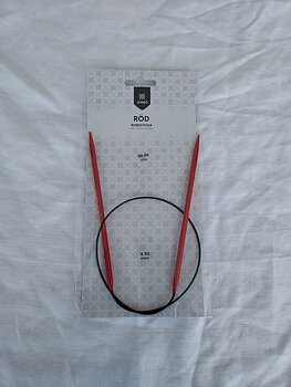 Rundstickor 60cm 4.5mm i metall med kabel