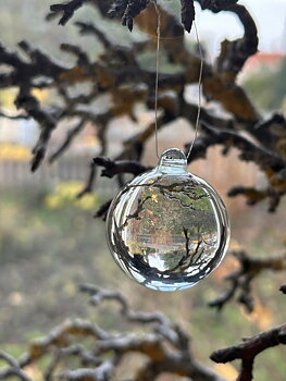 Glaskula ofärgad 40 mm