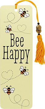 Beaded Bkmk Bee Happy