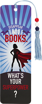 Beaded Bkmk I Disappear Into Books