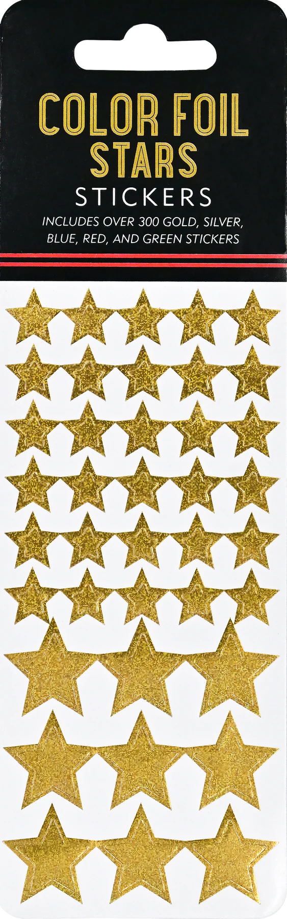 Sticker Set Color Foil Stars