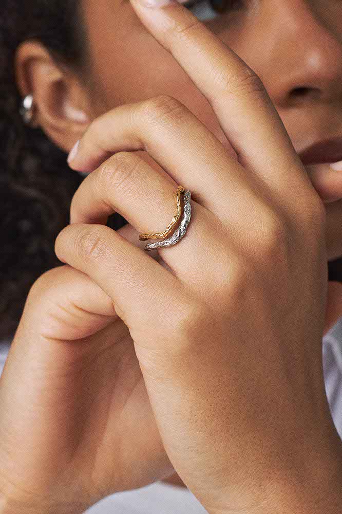 Renée Ring Wave Guld