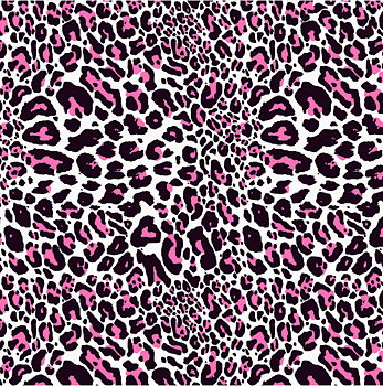 LEOPARD - neonrosa/svart/vit