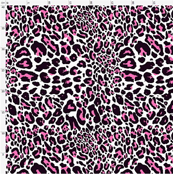 LEOPARD - neonrosa/svart/vit