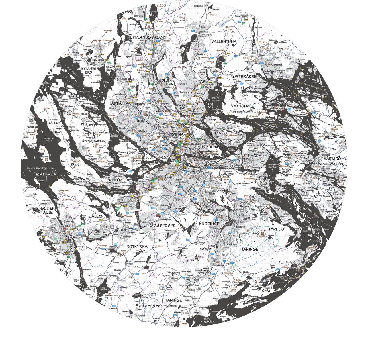 Bricka / Grå / StorStockholm
