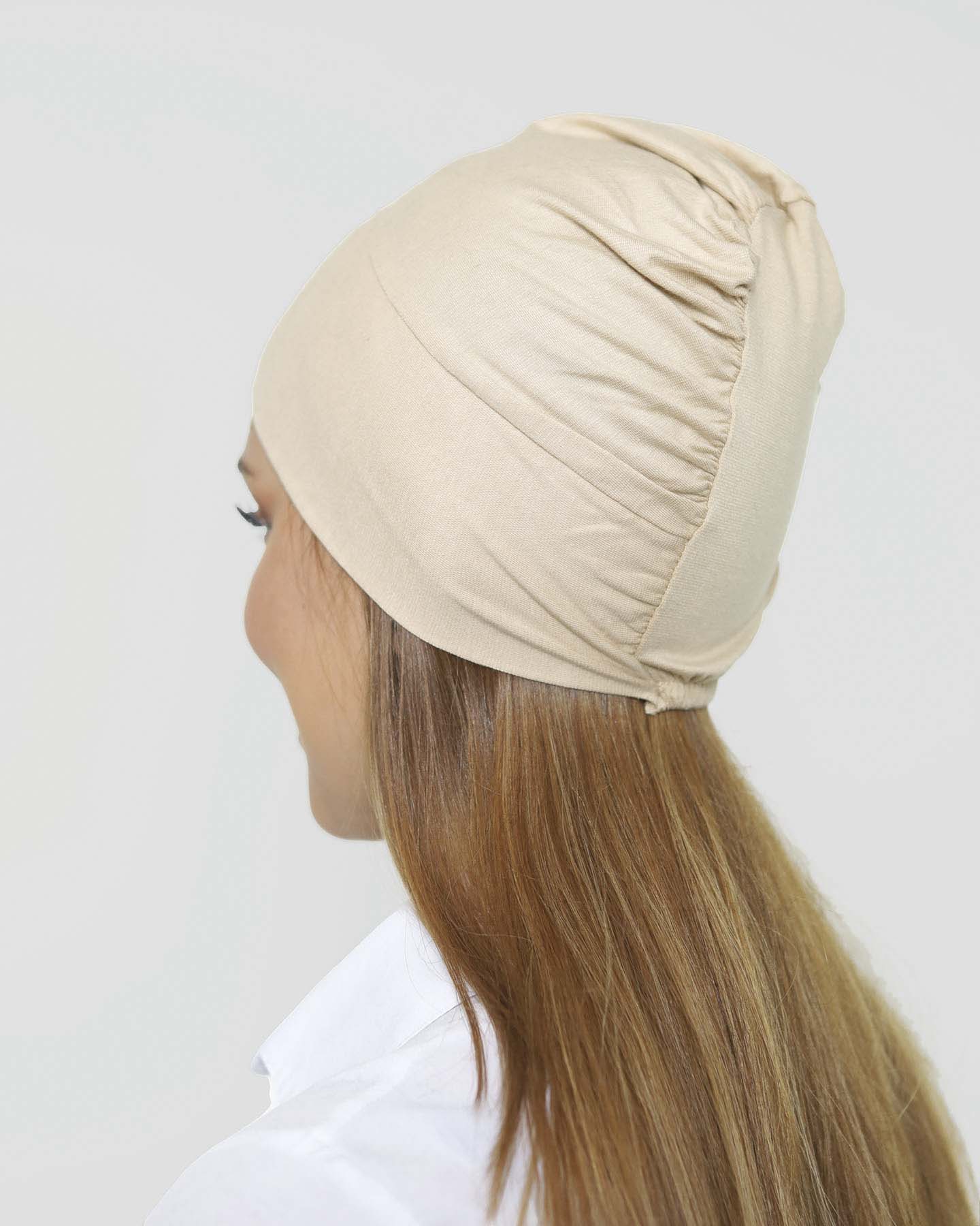 Cap - Whole-coverage - Light Beige - 2