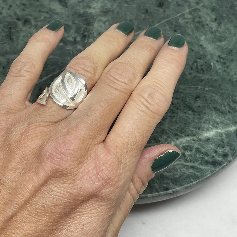 Silverring LEAFY  - 3