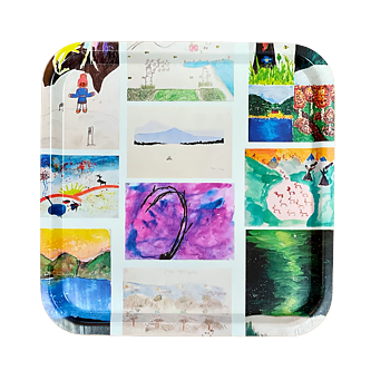 Square tray 32x32 cm -  Sápmi Art Junior 2020