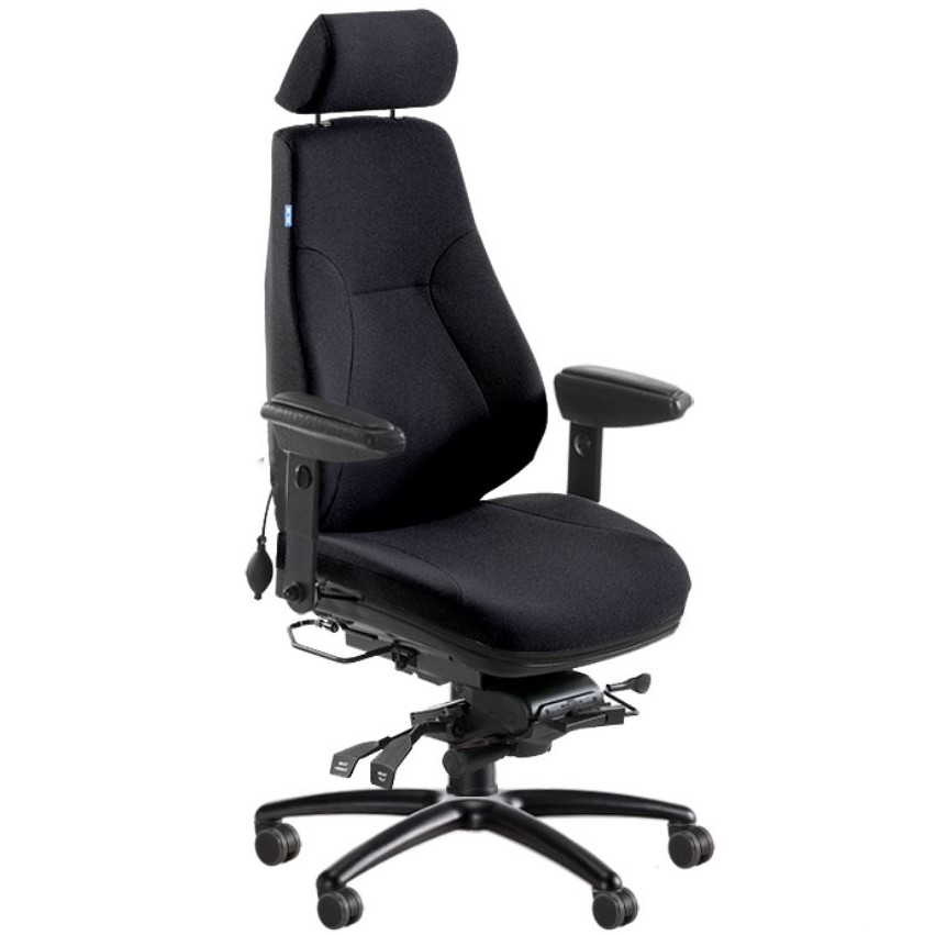 BE-GE 852 24h bevakningsstol, tyg 24/7+ färg WK017 - 3