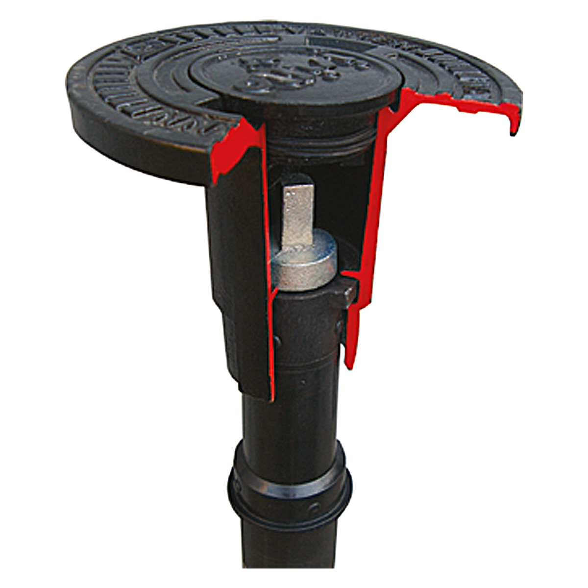 Isiflo 350 Betäckning med text vatten Ø210mm