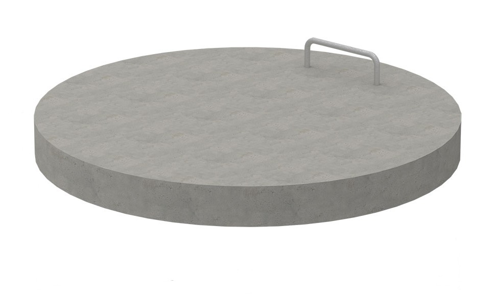 Betonglock slätt Ø750mm med handtag Nettoprisad artikel