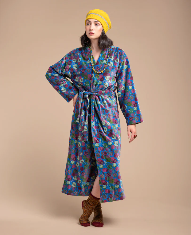 Bathrobe in velour